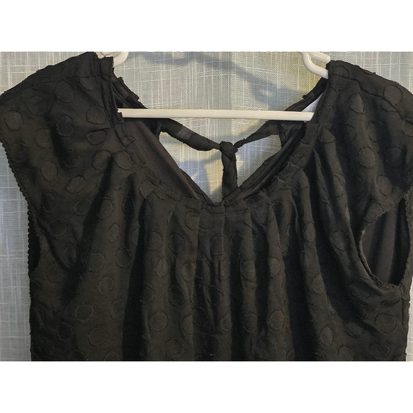 Women's LC Lauren Conrad Top Size M Black - Picture 3 of 7